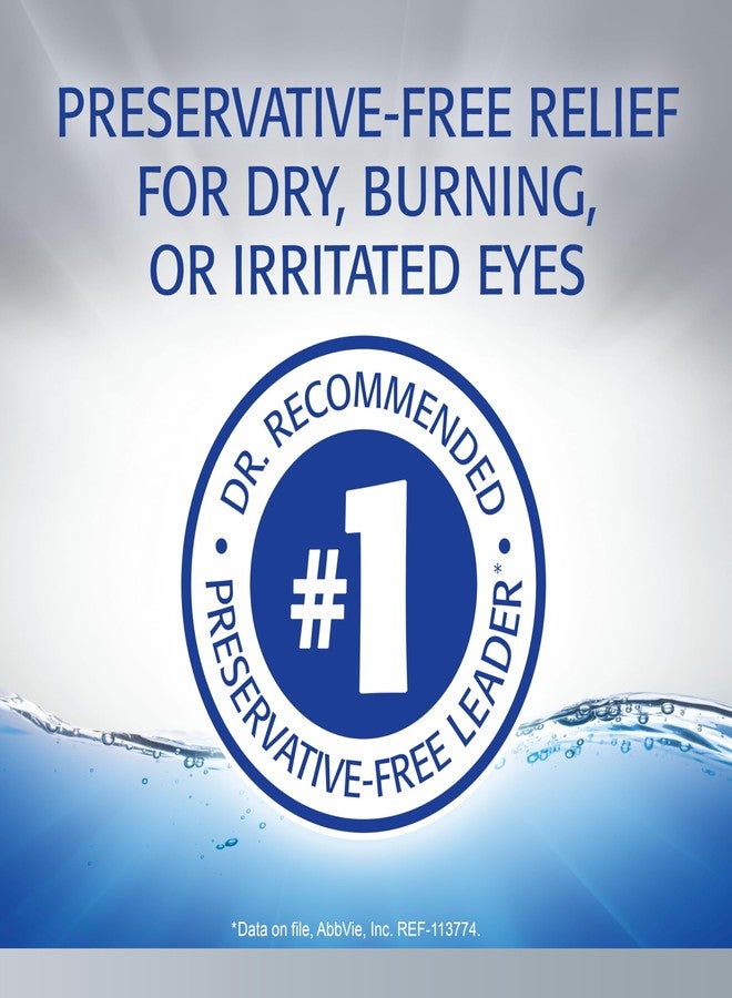 Refresh Optive Advanced Lubricant Eye Drops, Preservative-Free, 0.01 Fl Oz Single-Use Containers, 30 Count - Image 2